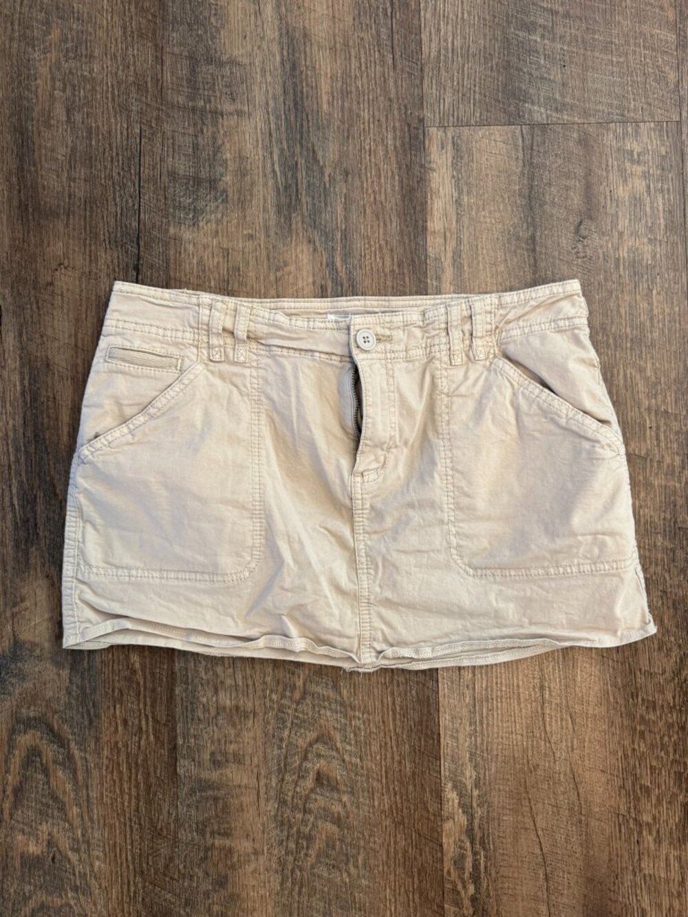 Garage Khaki Cargo Mini Skirt - Women's Medium